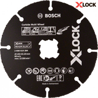 Универсальный твердосплавный круг X-LOCK Carbide Multi Wheel, 125 мм