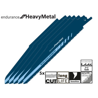 Полотно для сабельной пилы, Bosch Endurance for Heavy Metal S 925 HBF (2608658009)