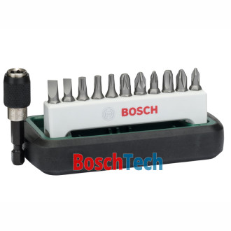 Набор бит (S, PH, PZ, T) Bosch Standard, 12 шт + держатель (2608255994)