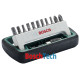 Набір біт (S, PH, PZ, T, HEX) Bosch Standard, 12 шт + тримач (2608255995)