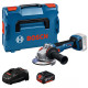 Акку. Угловая шлифмашина Bosch Professional GWS 18V-11 S L-BOXX (Без Акум. і ЗП)